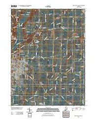 New Castle East Indiana Historical topographic map, 1:24000 scale, 7.5 X 7.5 Minute, Year 2010
