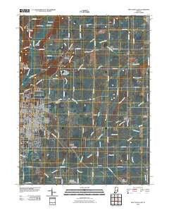 New Castle East Indiana Historical topographic map, 1:24000 scale, 7.5 X 7.5 Minute, Year 2010