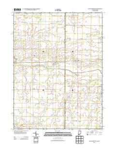 New Corydon Indiana Historical topographic map, 1:24000 scale, 7.5 X 7.5 Minute, Year 2013