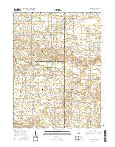 New Corydon Indiana Current topographic map, 1:24000 scale, 7.5 X 7.5 Minute, Year 2016