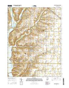 New Fairfield Indiana Current topographic map, 1:24000 scale, 7.5 X 7.5 Minute, Year 2016