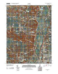 New Goshen Indiana Historical topographic map, 1:24000 scale, 7.5 X 7.5 Minute, Year 2010