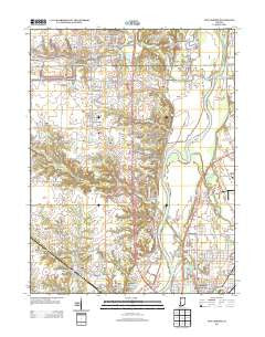 New Goshen Indiana Historical topographic map, 1:24000 scale, 7.5 X 7.5 Minute, Year 2013