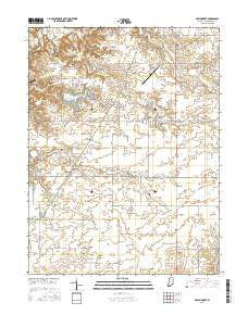 New Market Indiana Current topographic map, 1:24000 scale, 7.5 X 7.5 Minute, Year 2016