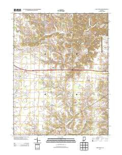 New Point Indiana Historical topographic map, 1:24000 scale, 7.5 X 7.5 Minute, Year 2013
