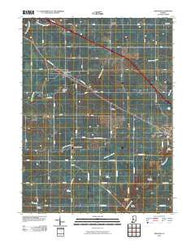 New Ross Indiana Historical topographic map, 1:24000 scale, 7.5 X 7.5 Minute, Year 2010