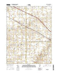 New Ross Indiana Current topographic map, 1:24000 scale, 7.5 X 7.5 Minute, Year 2016