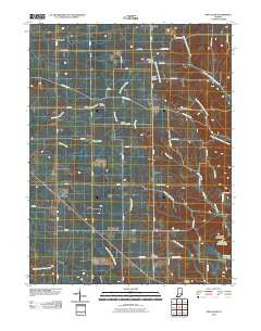 New Salem Indiana Historical topographic map, 1:24000 scale, 7.5 X 7.5 Minute, Year 2010