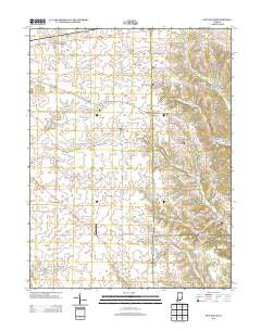 New Salem Indiana Historical topographic map, 1:24000 scale, 7.5 X 7.5 Minute, Year 2013