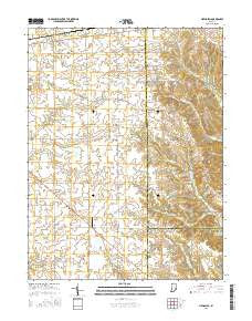 New Salem Indiana Current topographic map, 1:24000 scale, 7.5 X 7.5 Minute, Year 2016