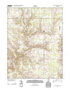 New Washington Indiana Historical topographic map, 1:24000 scale, 7.5 X 7.5 Minute, Year 2013