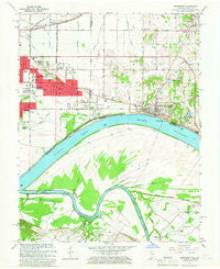 Newburgh Indiana Historical topographic map, 1:24000 scale, 7.5 X 7.5 Minute, Year 1964