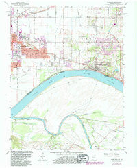 Newburgh Indiana Historical topographic map, 1:24000 scale, 7.5 X 7.5 Minute, Year 1964