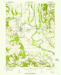 Newport Indiana Historical topographic map, 1:24000 scale, 7.5 X 7.5 Minute, Year 1955