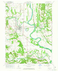 Newport Indiana Historical topographic map, 1:24000 scale, 7.5 X 7.5 Minute, Year 1964