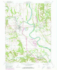 Newport Indiana Historical topographic map, 1:24000 scale, 7.5 X 7.5 Minute, Year 1964