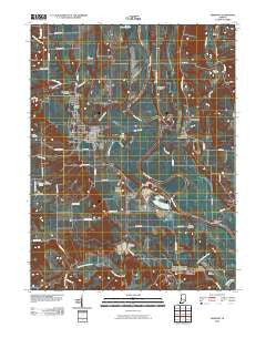 Newport Indiana Historical topographic map, 1:24000 scale, 7.5 X 7.5 Minute, Year 2010