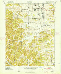 Nineveh Indiana Historical topographic map, 1:24000 scale, 7.5 X 7.5 Minute, Year 1948