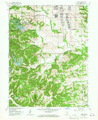 Nineveh Indiana Historical topographic map, 1:24000 scale, 7.5 X 7.5 Minute, Year 1962