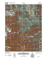 Nineveh Indiana Historical topographic map, 1:24000 scale, 7.5 X 7.5 Minute, Year 2010