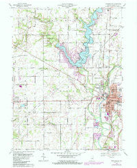 Noblesville Indiana Historical topographic map, 1:24000 scale, 7.5 X 7.5 Minute, Year 1969