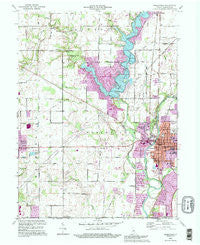 Noblesville Indiana Historical topographic map, 1:24000 scale, 7.5 X 7.5 Minute, Year 1992