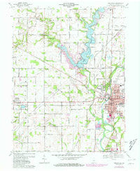Noblesville Indiana Historical topographic map, 1:24000 scale, 7.5 X 7.5 Minute, Year 1969
