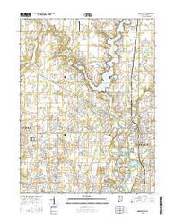 Noblesville Indiana Current topographic map, 1:24000 scale, 7.5 X 7.5 Minute, Year 2016