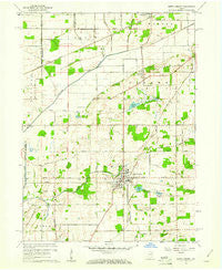 North Liberty Indiana Historical topographic map, 1:24000 scale, 7.5 X 7.5 Minute, Year 1958