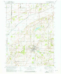 North Liberty Indiana Historical topographic map, 1:24000 scale, 7.5 X 7.5 Minute, Year 1974