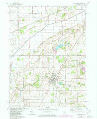 North Liberty Indiana Historical topographic map, 1:24000 scale, 7.5 X 7.5 Minute, Year 1974