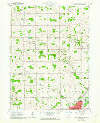 North Manchester North Indiana Historical topographic map, 1:24000 scale, 7.5 X 7.5 Minute, Year 1962
