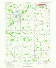 North Manchester South Indiana Historical topographic map, 1:24000 scale, 7.5 X 7.5 Minute, Year 1961