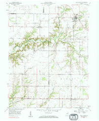 North Salem Indiana Historical topographic map, 1:24000 scale, 7.5 X 7.5 Minute, Year 1958