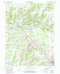 North Vernon Indiana Historical topographic map, 1:24000 scale, 7.5 X 7.5 Minute, Year 1957