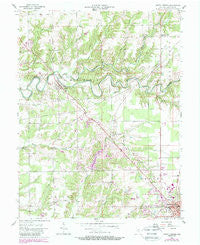 North Vernon Indiana Historical topographic map, 1:24000 scale, 7.5 X 7.5 Minute, Year 1957