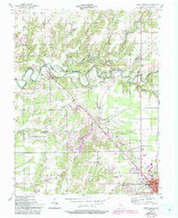North Vernon Indiana Historical topographic map, 1:24000 scale, 7.5 X 7.5 Minute, Year 1957