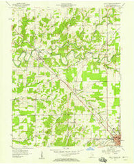 North Vernon Indiana Historical topographic map, 1:24000 scale, 7.5 X 7.5 Minute, Year 1957