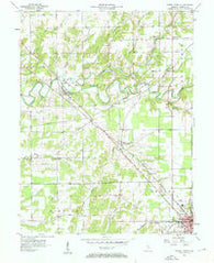 North Vernon Indiana Historical topographic map, 1:24000 scale, 7.5 X 7.5 Minute, Year 1957