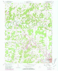 North Vernon Indiana Historical topographic map, 1:24000 scale, 7.5 X 7.5 Minute, Year 1957