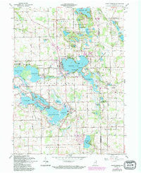 North Webster Indiana Historical topographic map, 1:24000 scale, 7.5 X 7.5 Minute, Year 1962