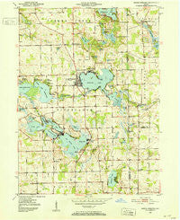 North Webster Indiana Historical topographic map, 1:24000 scale, 7.5 X 7.5 Minute, Year 1950