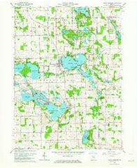 North Webster Indiana Historical topographic map, 1:24000 scale, 7.5 X 7.5 Minute, Year 1962
