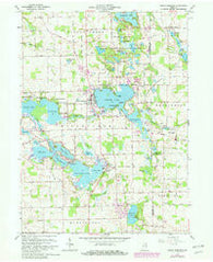 North Webster Indiana Historical topographic map, 1:24000 scale, 7.5 X 7.5 Minute, Year 1962