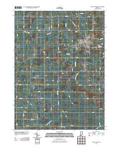 North Judson Indiana Historical topographic map, 1:24000 scale, 7.5 X 7.5 Minute, Year 2010