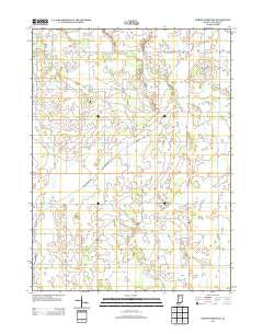North Judson SE Indiana Historical topographic map, 1:24000 scale, 7.5 X 7.5 Minute, Year 2013