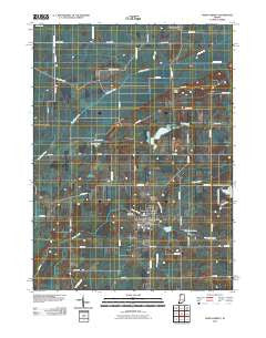 North Liberty Indiana Historical topographic map, 1:24000 scale, 7.5 X 7.5 Minute, Year 2010