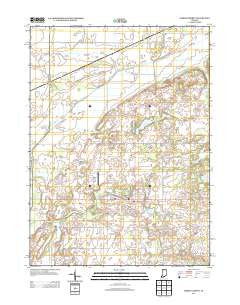 North Liberty Indiana Historical topographic map, 1:24000 scale, 7.5 X 7.5 Minute, Year 2013
