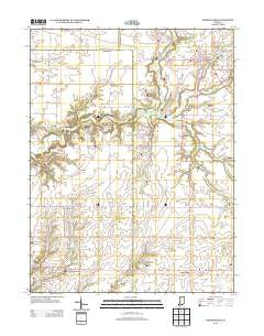 North Salem Indiana Historical topographic map, 1:24000 scale, 7.5 X 7.5 Minute, Year 2013
