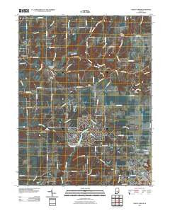North Vernon Indiana Historical topographic map, 1:24000 scale, 7.5 X 7.5 Minute, Year 2010